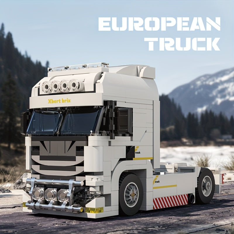 Witte truck | Bouwsteentjes