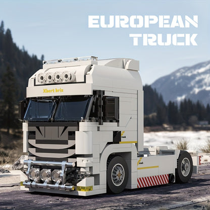 Witte truck | Bouwsteentjes