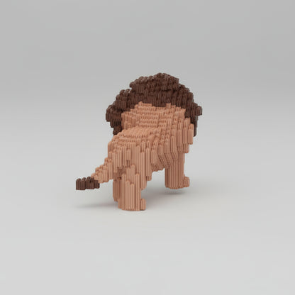 Bruine leeuw | Bouwsteentjes