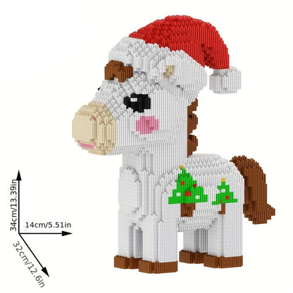 Kerst paard | Bouwsteentjes