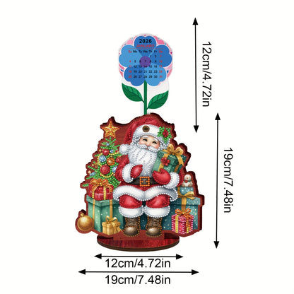 Zittende kerstman | kalender | Diamond painting