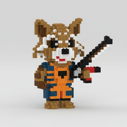 Wasbeer met Gitaar | Bouwsteentjes