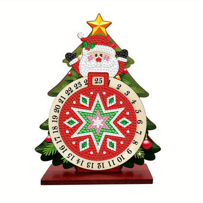 Kerstman in kerstboom | kalender | Diamond painting