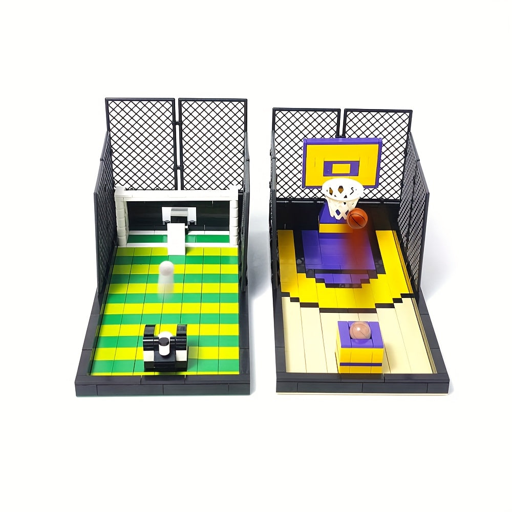 Basketbalveld spelletje | Bouwsteentjes