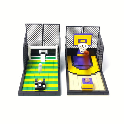 Basketbalveld spelletje | Bouwsteentjes