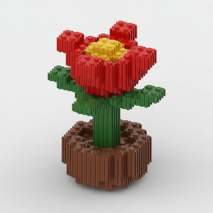 Cactus, Roos, Zonnebloem | Bouwsteentjes