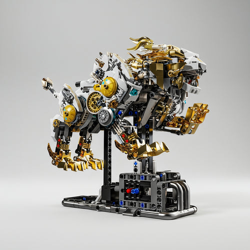 Bewegende leeuw | Bouwsteentjes