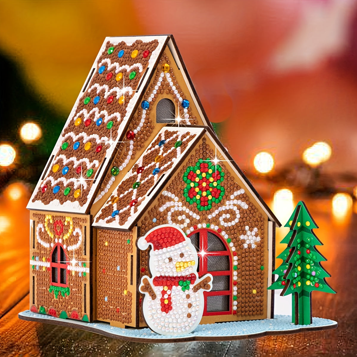 Kerst huis | Bouwpakket | Diamond painting