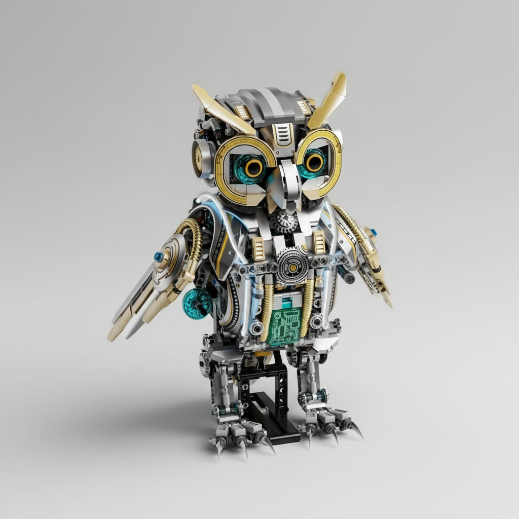 Bewegende Mooie Uil | Bouwsteentjes