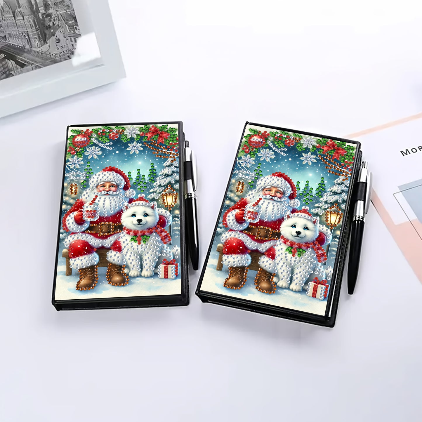 Kerstman | Notitieboek | Diamond painting