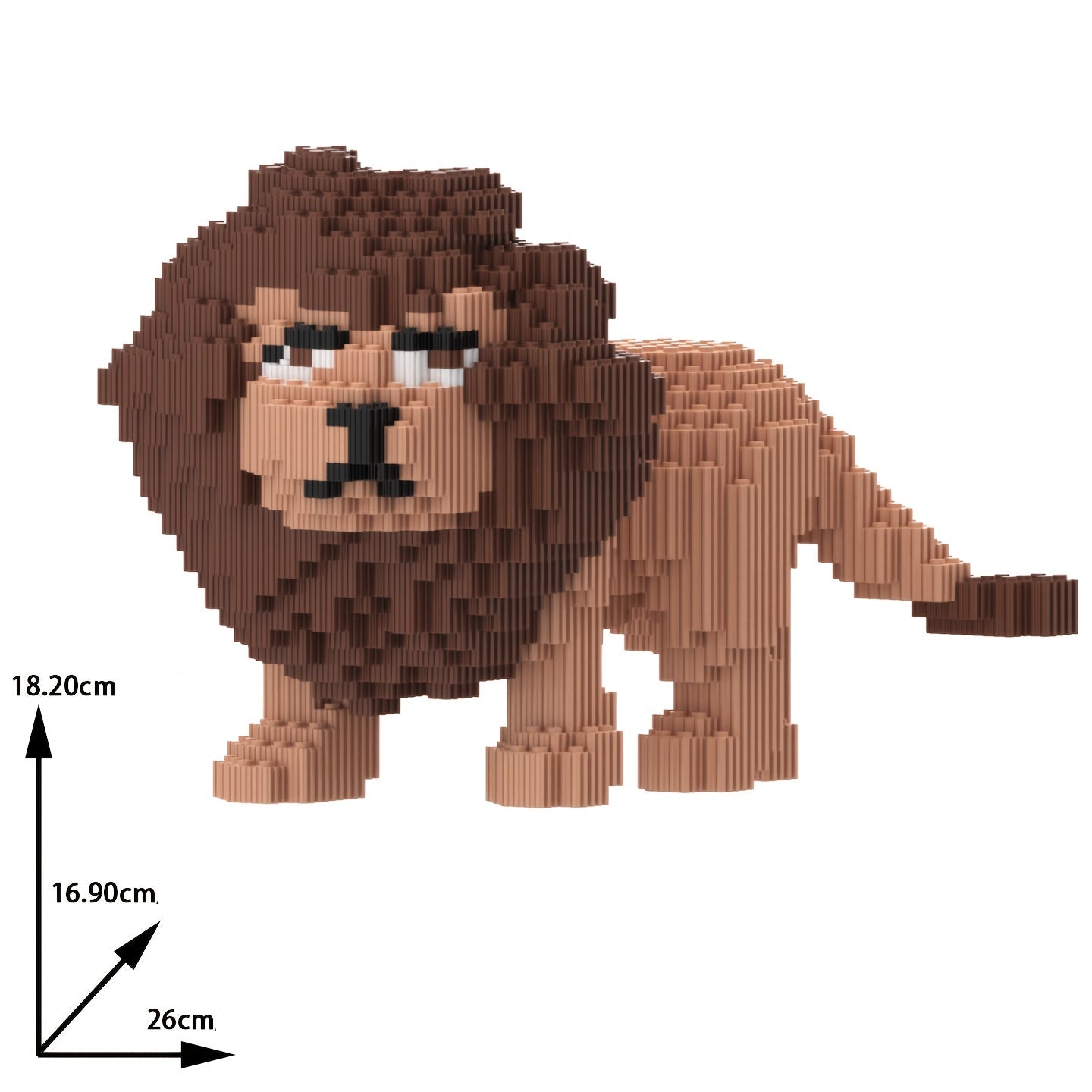 Bruine leeuw | Bouwsteentjes