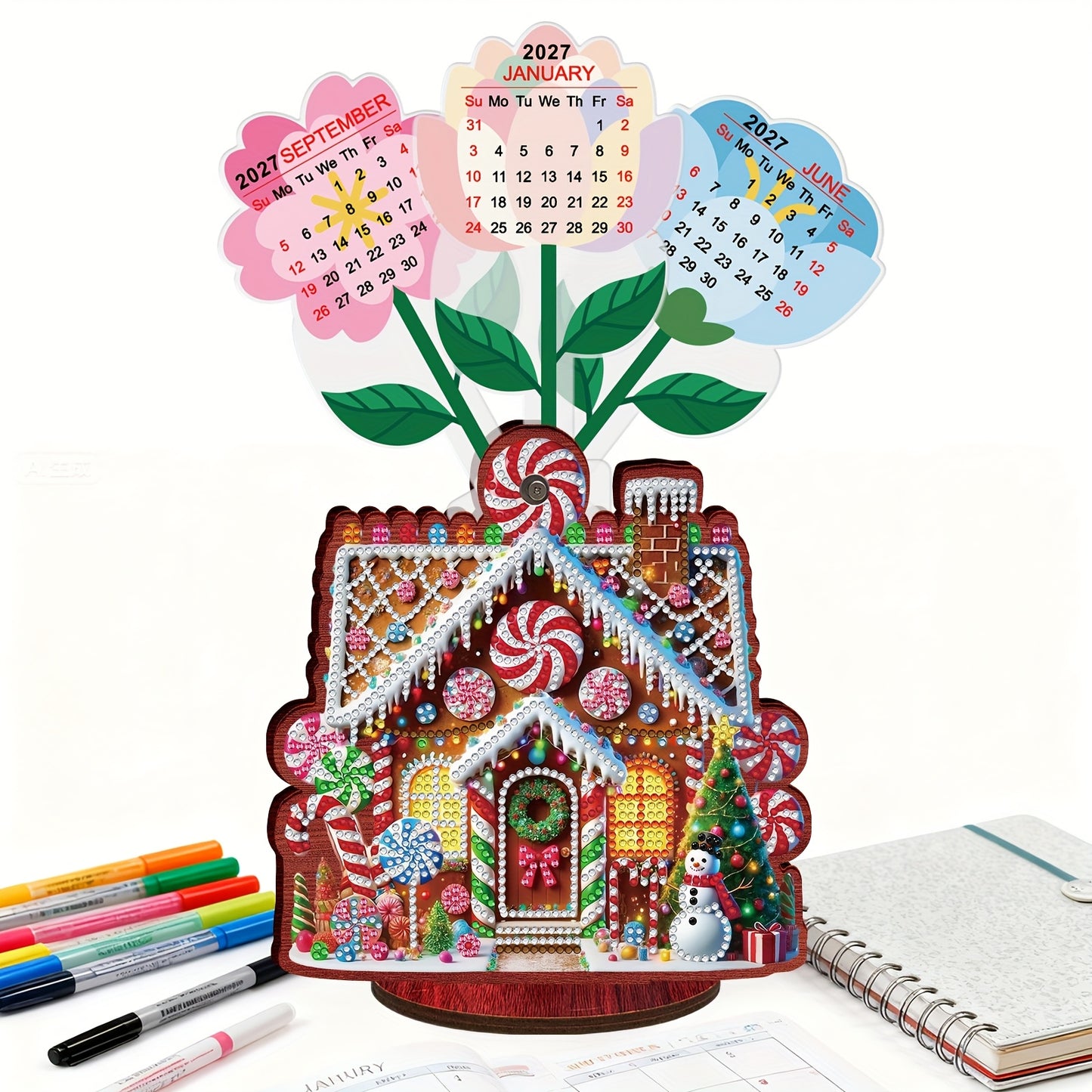 Kerst huis | kalender | Diamond painting
