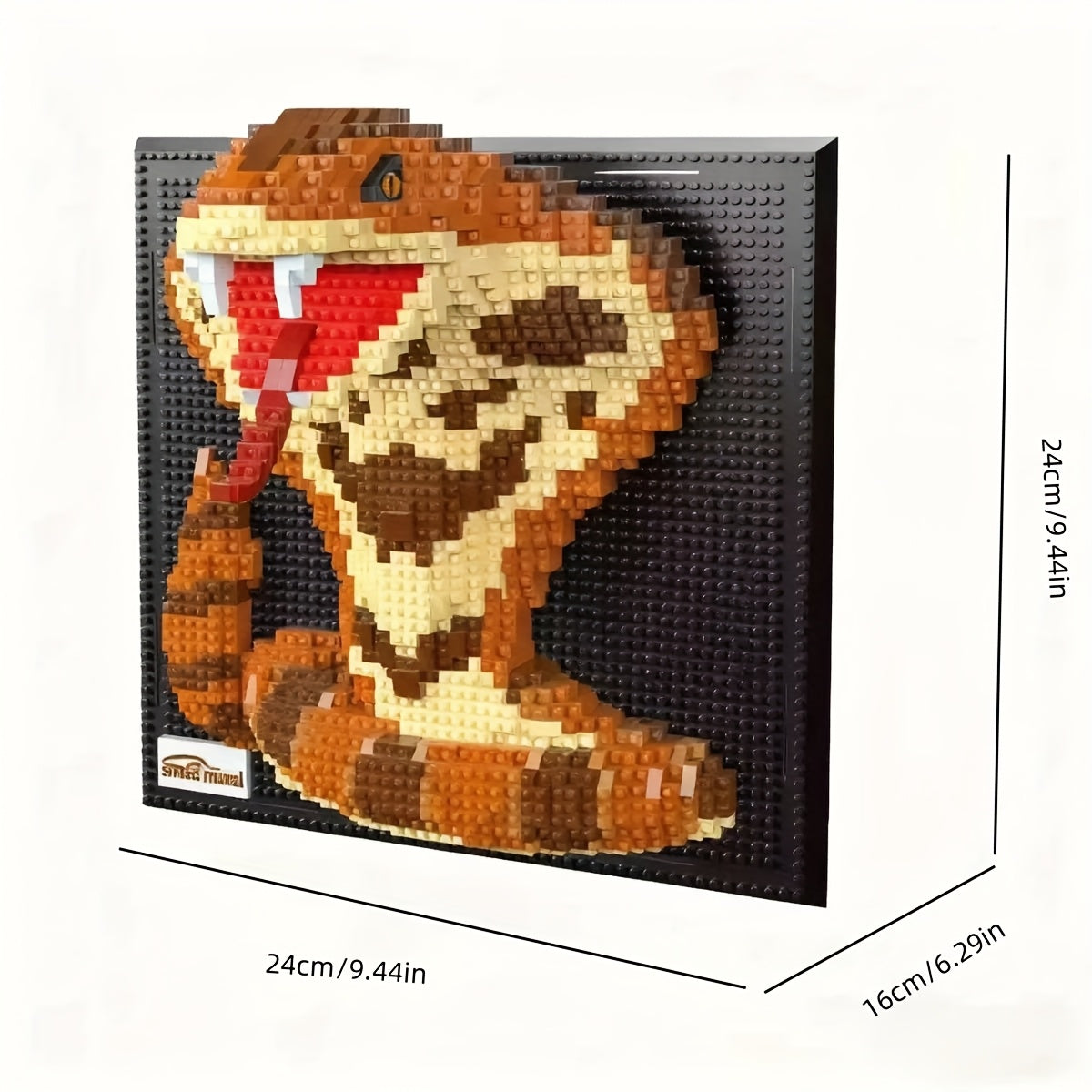 Slang op bouwplaat | Bouwsteentjes