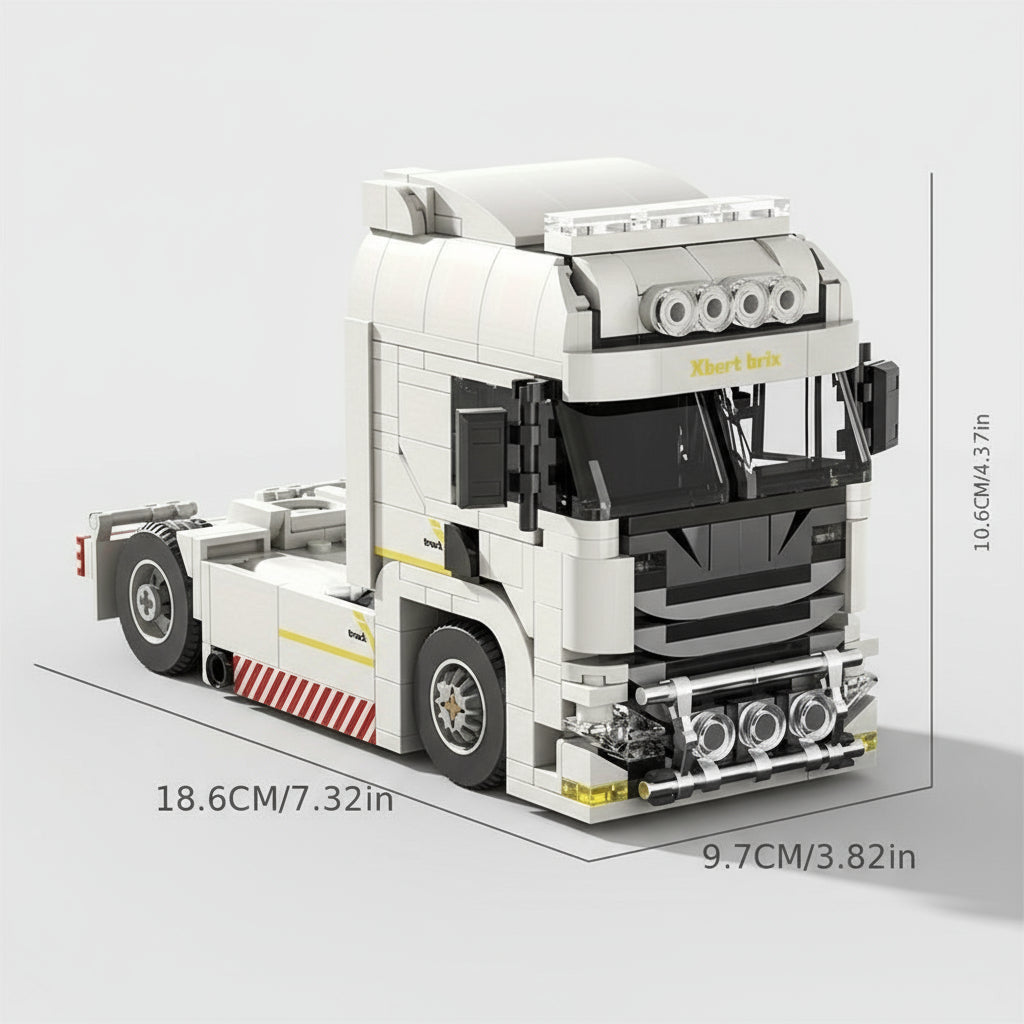 Witte truck | Bouwsteentjes