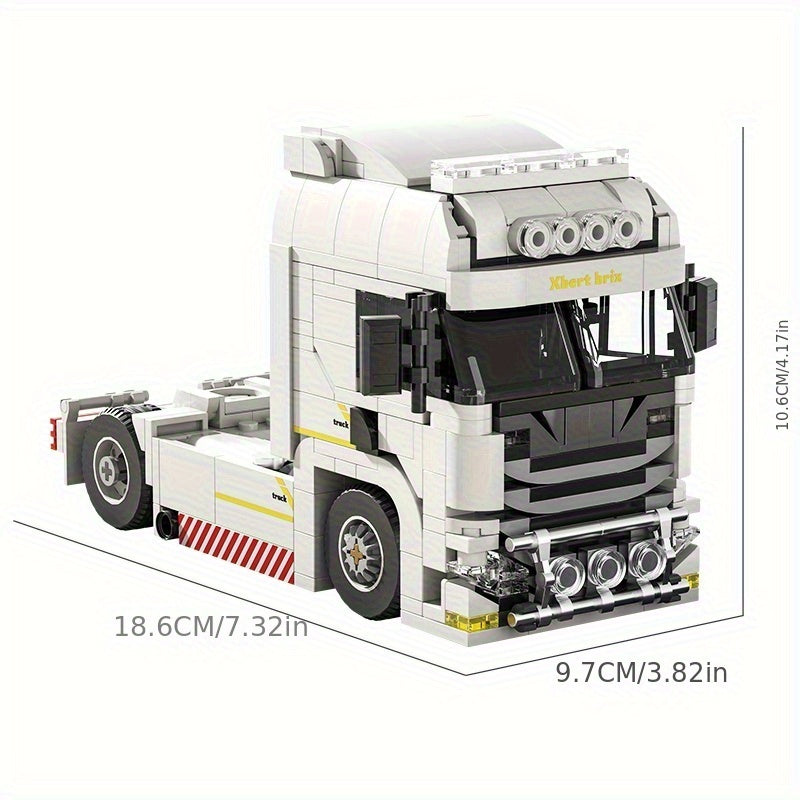 Witte truck | Bouwsteentjes