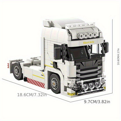 Witte truck | Bouwsteentjes
