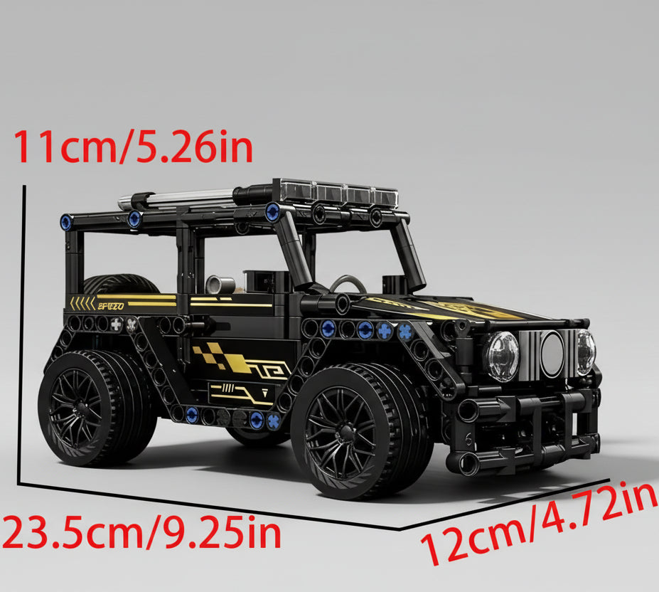 Zwarte Offroad Auto | Bouwsteentjes