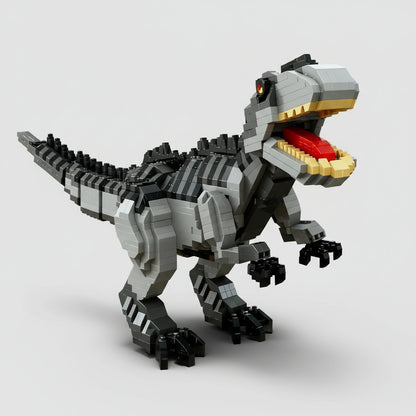 Grijze T-Rex | Bouwsteentjes