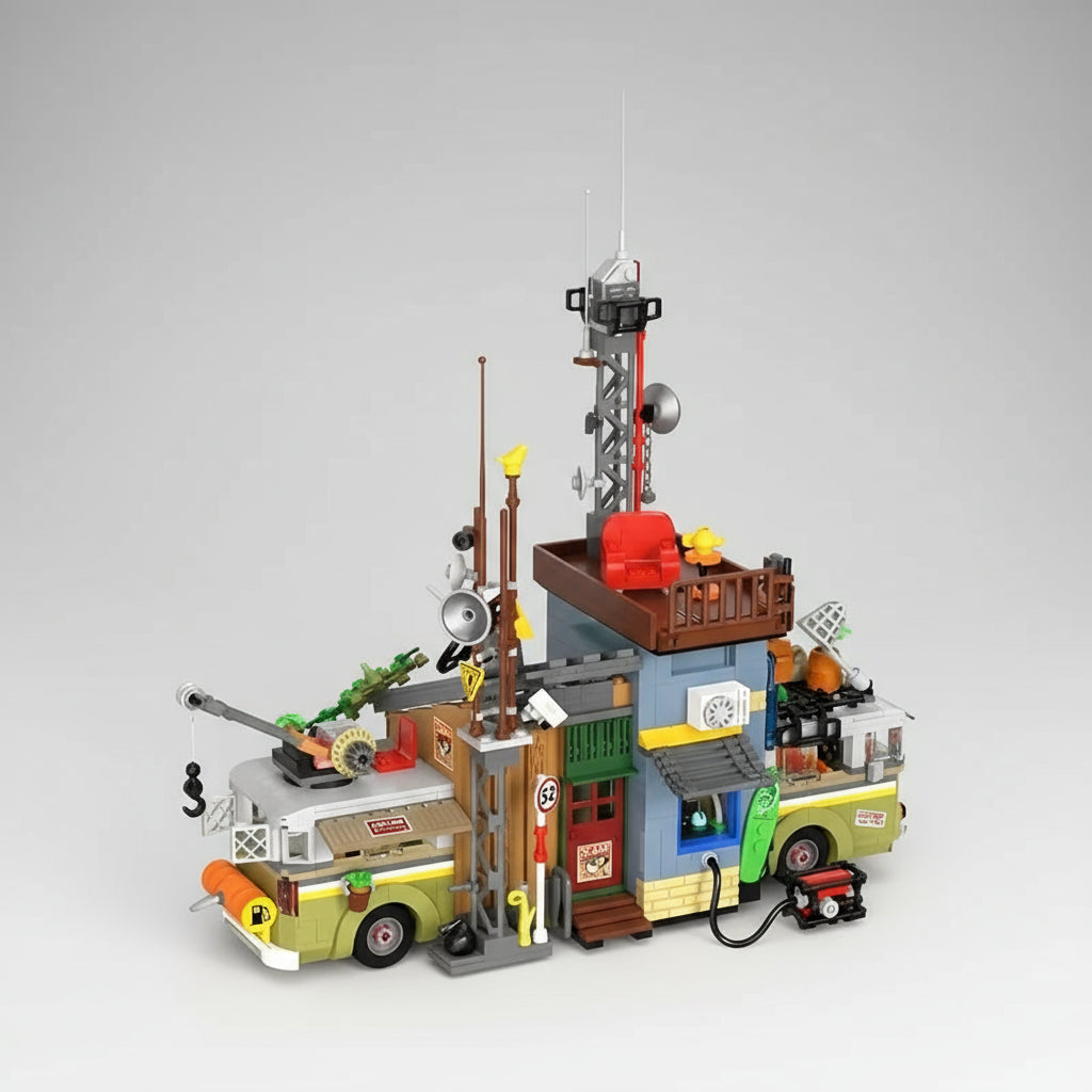 Reis bus | Bouwsteentjes