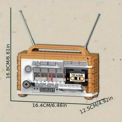 Retro radio | Bouwsteentjes