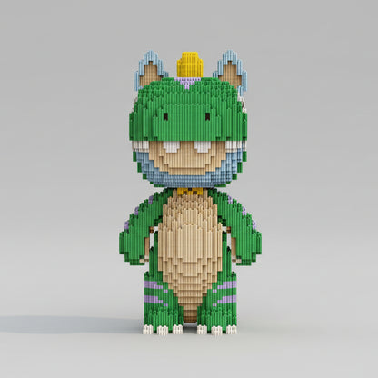 Groene Dino | Bouwsteentjes