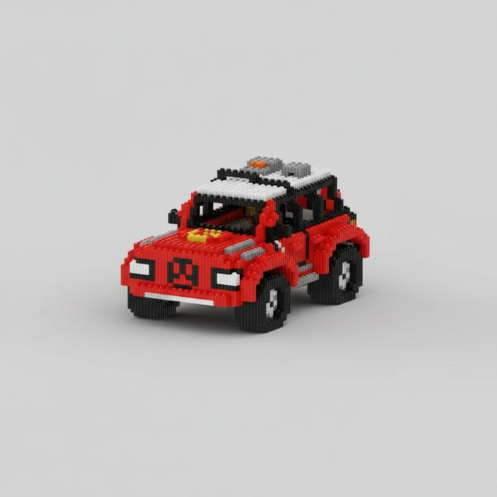 Rode truck | Bouwsteentjes