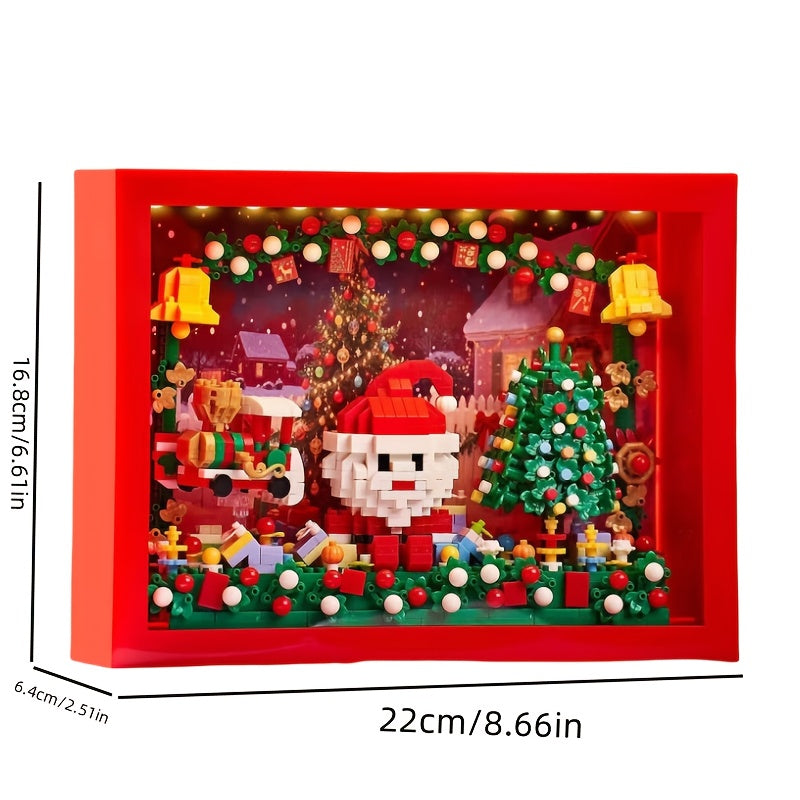 Prachtige kerst schilderij | Bouwsteentjes