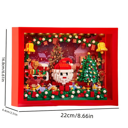 Prachtige kerst schilderij | Bouwsteentjes