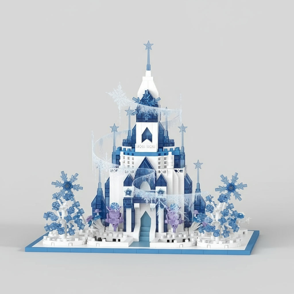 Wit sprookjes kasteel | Bouwsteentjes
