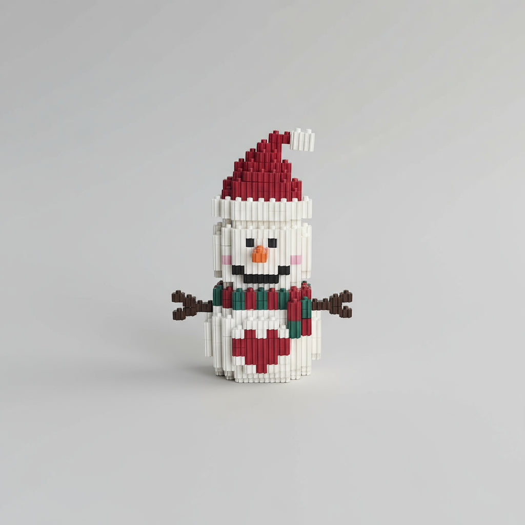 Drie kerst figuren | Bouwsteentjes