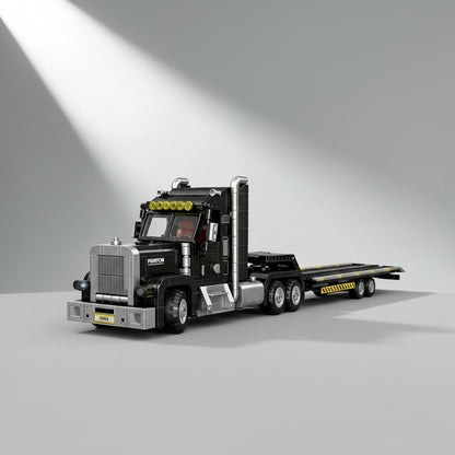 MEGA Premium zwarte truck | Bouwsteentjes