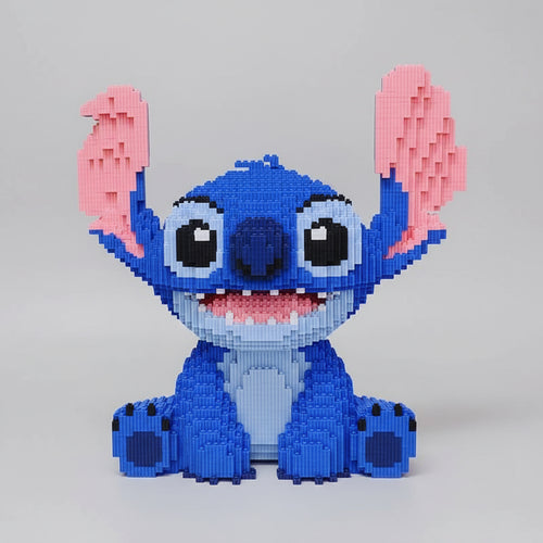 Zittend blauw wezen | Bouwsteentjes