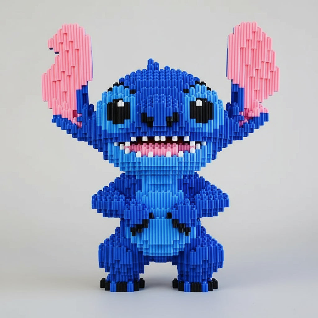 Schattig Blauw Wezen | Bouwsteentjes