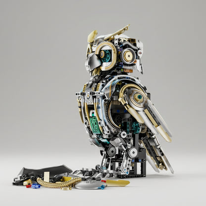 Bewegende Mooie Uil | Bouwsteentjes