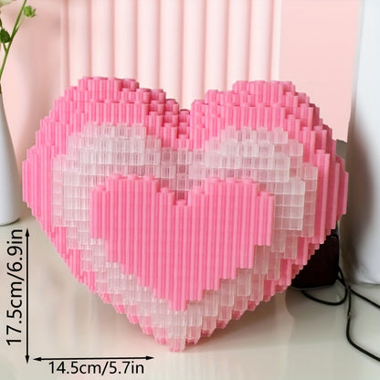 Roze hart | Bouwsteentjes