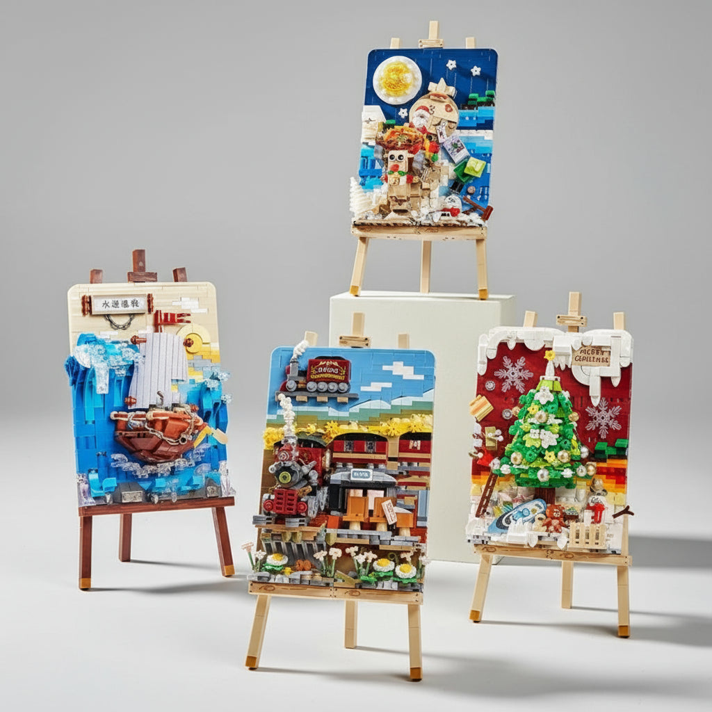 3D Treinschilderij