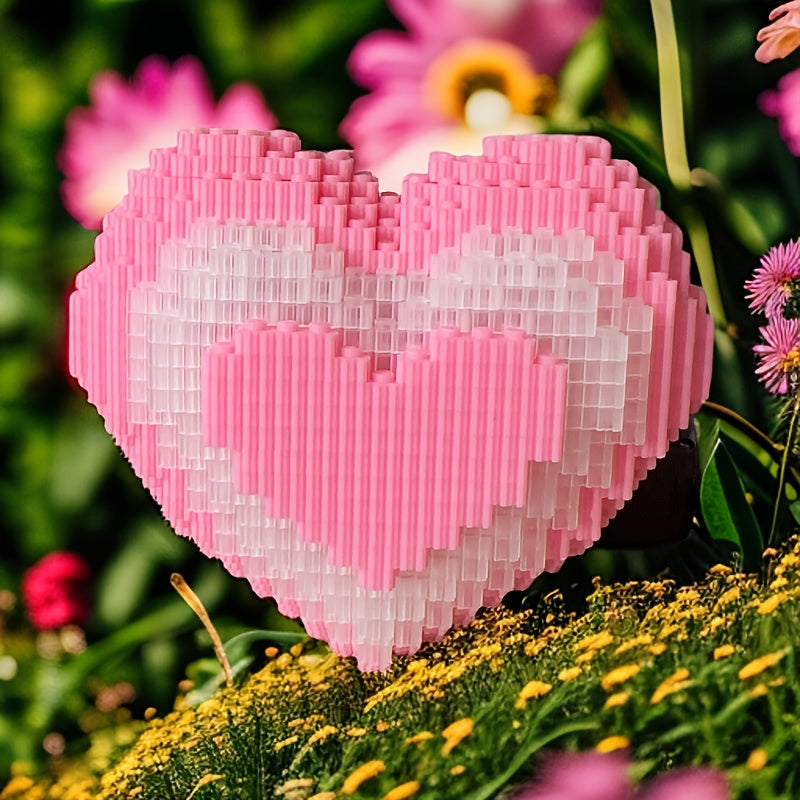 Roze hart | Bouwsteentjes