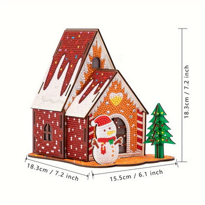 Kerst huis | Bouwpakket | Diamond painting