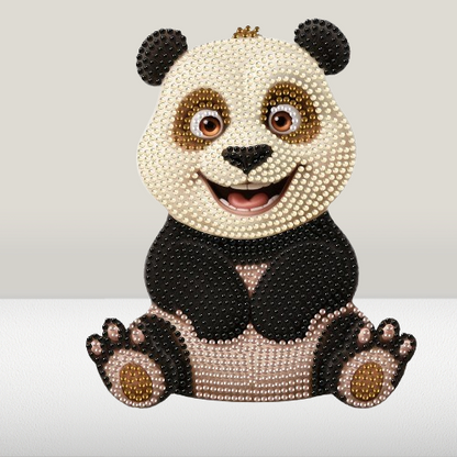 Bewegende panda | Diamond painting