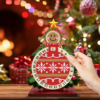 Koekje in kerstboom | kalender | Diamond painting
