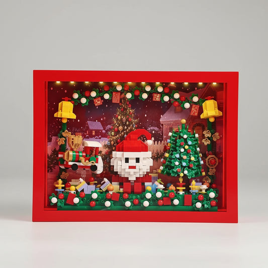 Prachtige kerst schilderij | Bouwsteentjes