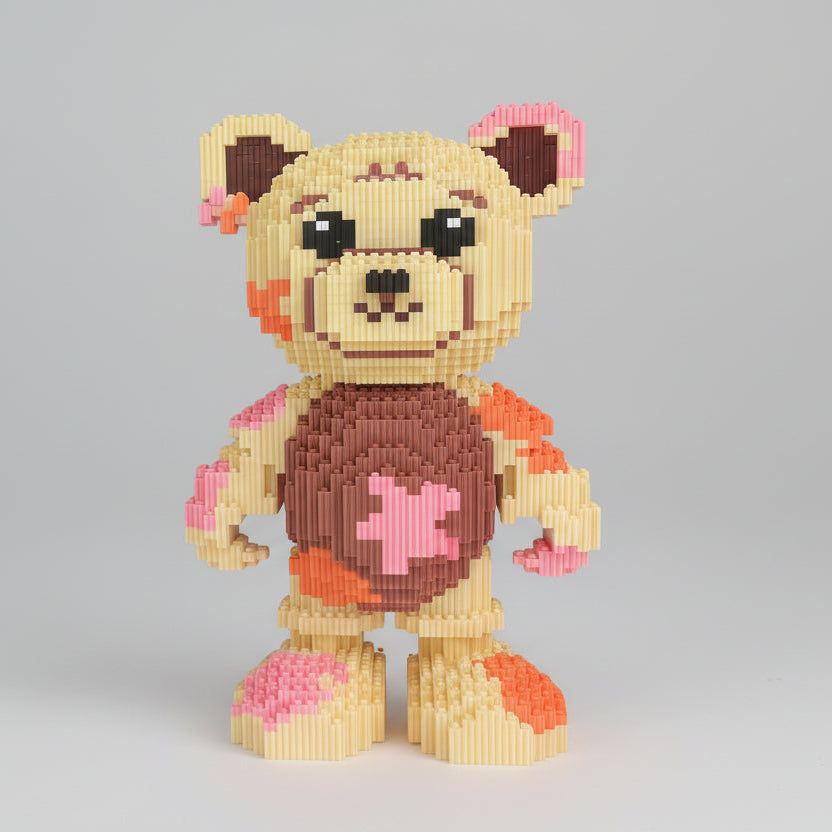 Meisjes teddybeer | Bouwsteentjes