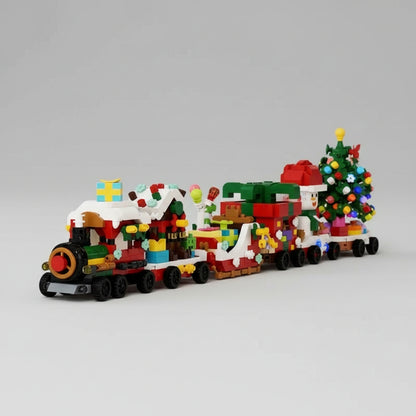 Kerst treintje | Bouwsteentjes
