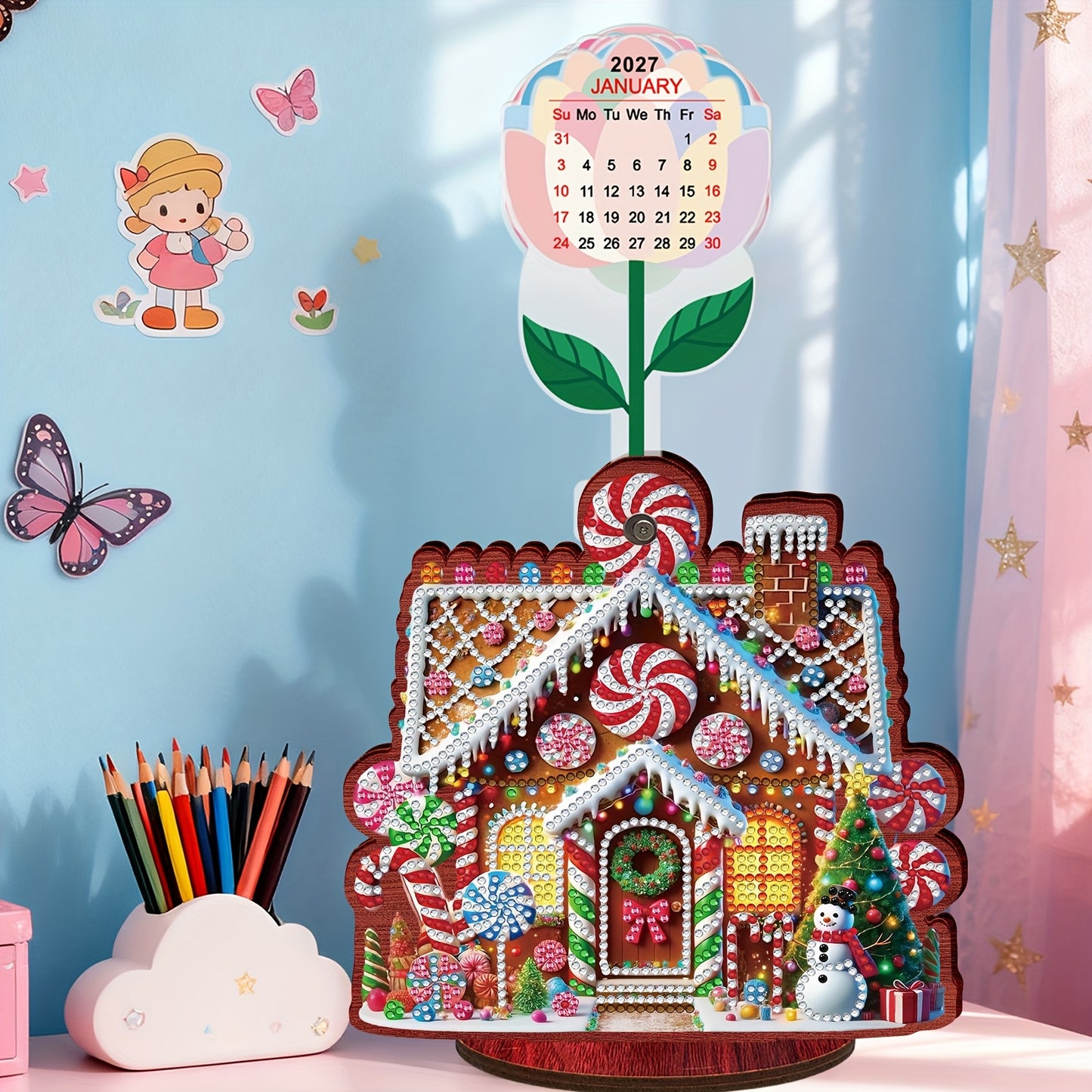 Kerst huis | kalender | Diamond painting