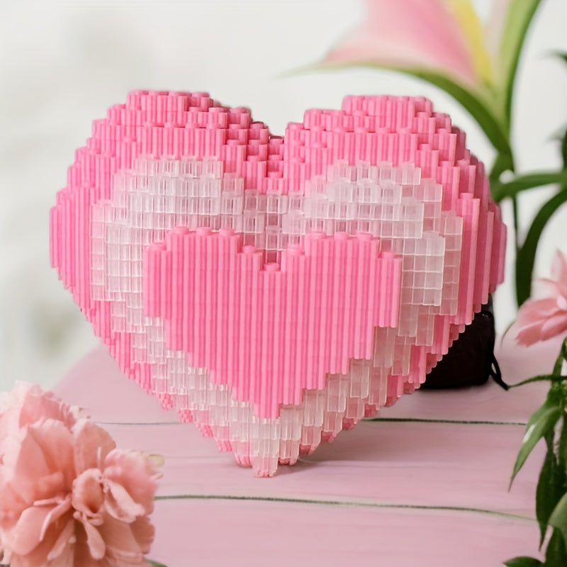 Roze hart | Bouwsteentjes
