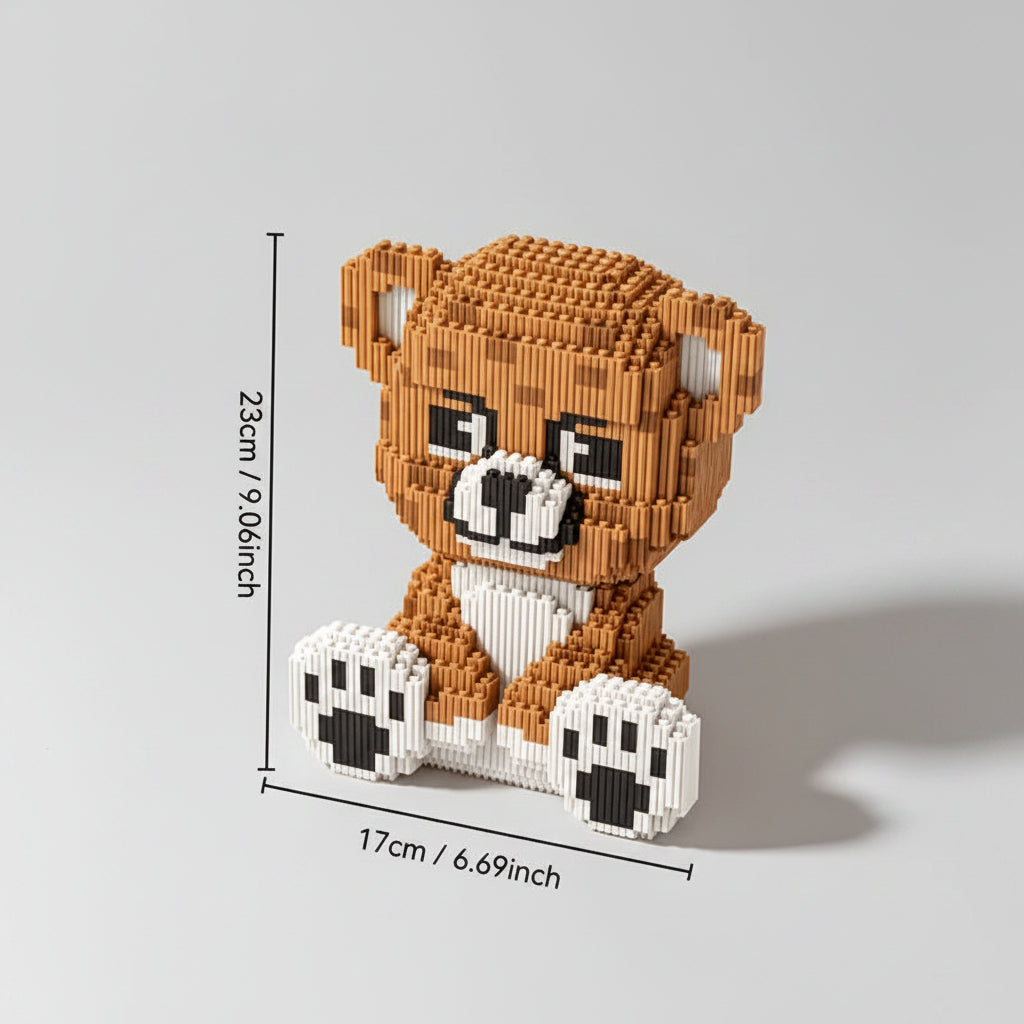 Schattige teddybeer | Bouwsteentjes