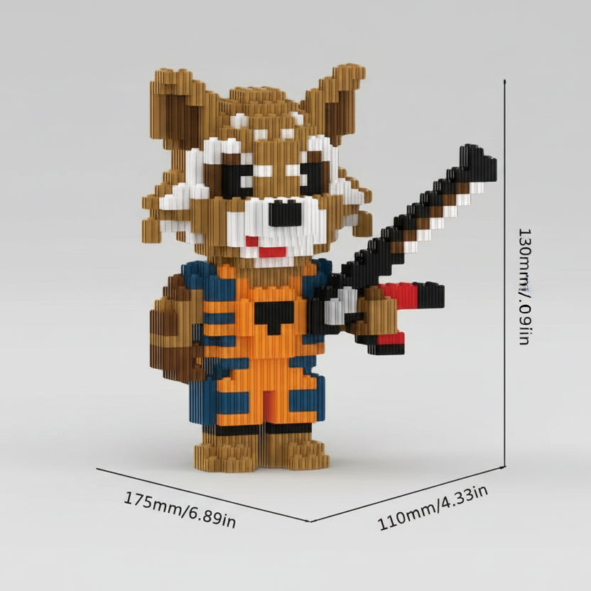 Wasbeer met Gitaar | Bouwsteentjes