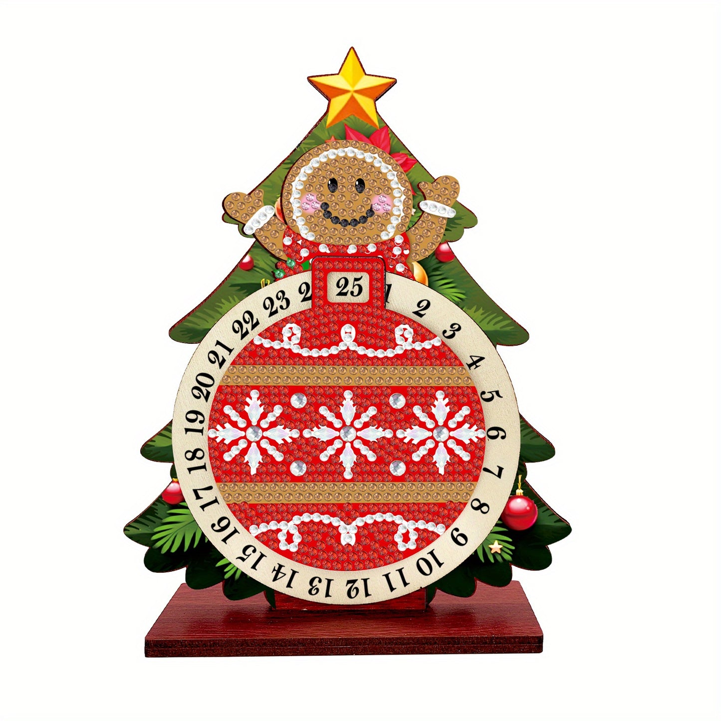Koekje in kerstboom | kalender | Diamond painting