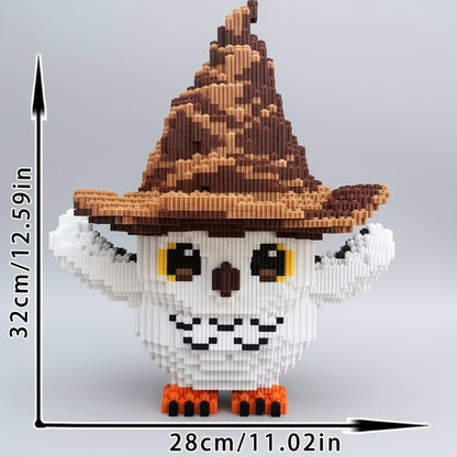 Uil met hoed | Bouwsteentjes