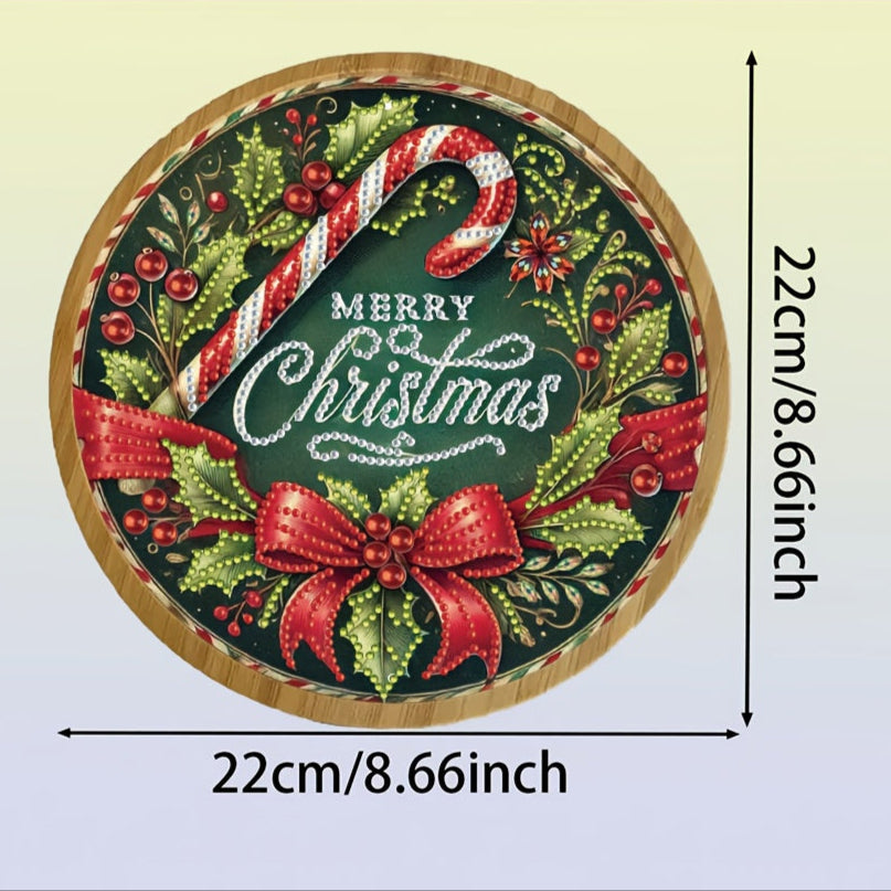 Merry Christmas | Dienblad | Diamond painting